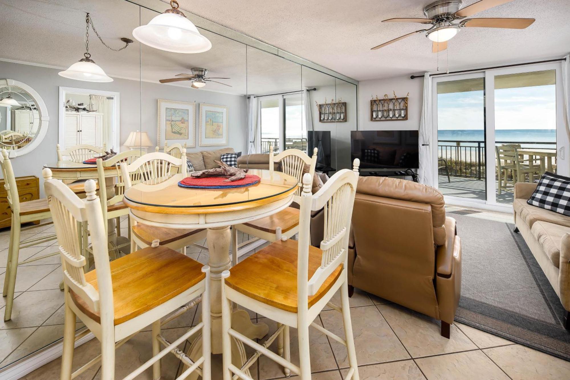 Nautilus 1201 - Gulf Front 2 Bedroom Huge Wrap Around Balcony 2Nd Floor! 沃尔顿堡滩 外观 照片