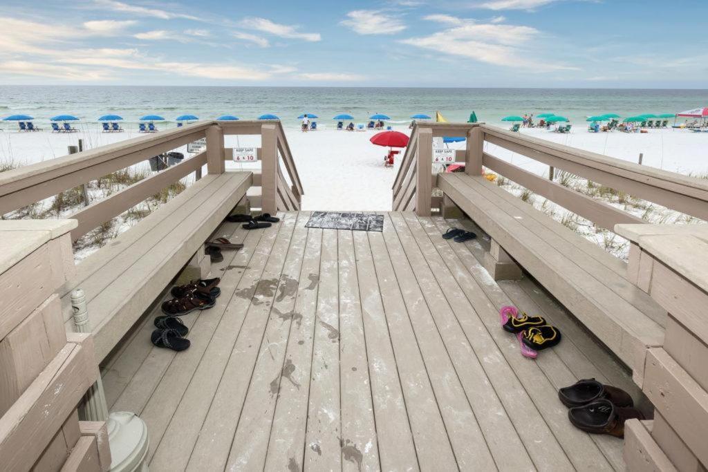 Nautilus 1201 - Gulf Front 2 Bedroom Huge Wrap Around Balcony 2Nd Floor! 沃尔顿堡滩 外观 照片
